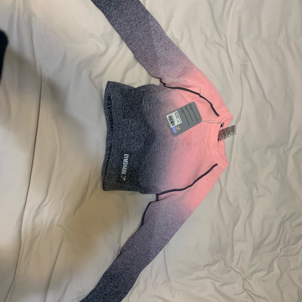 Gymshark vital seamless ombré long sleeve crop top